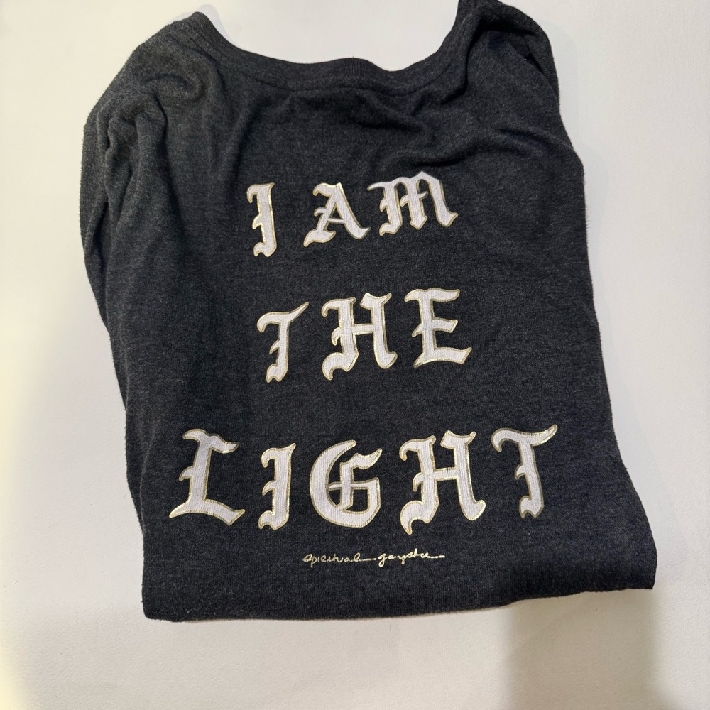 Spiritual Gangster Black Top with White Text
